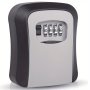 Waterproof Combination Key Lock Box - Secure Outdoor Realtor Lockbox For House & Car Keys With Code - Durable Master Key Storage Box For