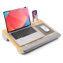 Multifunctional Lap Desk Ergonomic Wooden Lap Table Portable Laptop Stand