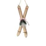 Sleigh With Fur 3.5X8X23CM - Wood