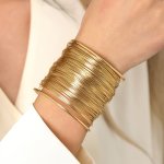 Luxury Multilayer Wrap Design Cuff Bracelet Bangle Female Jewelry Gift