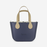 Petite Handbag - Navy Light Tan