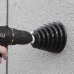 1PC Electric Drill Dust Cover Black Electric Hammer Dust Cover Dust Cover Dust Bowl Impact Drilling Tool Accessories Integrated 