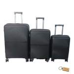 Smte S-type S1 Carry: Your Ultimate Portable Suitcase Solution 3-PIECE Black With Keychain