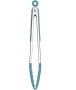 Blue Silver Kitchen Tongs