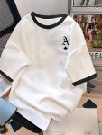 Men's A Graphic Print T-Shirt Casual Short Sleeve Crew Neck Tee Men's Clothing For Summer Outdoor