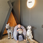 Delicious Monsters The Biggie Beanbag Black & White Spot