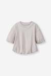 GIRLS Bubble Hem Tee - 10 Stone