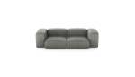 Two Module Sofa - Leather - Light Grey - 230CM X 115CM
