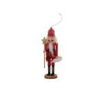 Nutcracker With Glitter Red 6X5X17CM