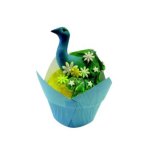 Fancy Flower Tulip Muffin Cup – Light Blue