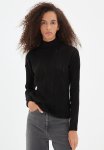 Openwork Knitwear Sweater - Black