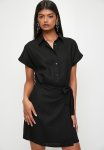 Superbalist Wrap MINI Shirt Dress - Black