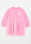 PoP Candy Mesh Combo Dress - Pink