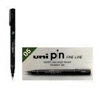 PIN-05-200 0.5MM Black Uni Pin Drawing Pen Box Of 12 41-1564-01