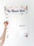 Acrylic Weekly Planner - Protea - 600MM X 600MM