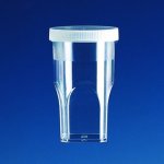 Brand Sample Beakers With Lid Ps 20ML Pack Of 1000