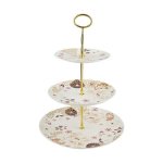 Maxwell & Williams Kimono 3 Tiered Cake Stand White