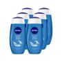 Nivea Love Splash Shower Gel / Body Wash - 6 X 250ML