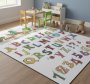 Kids Vinyl Rug Colorful Alphabet And Numbers