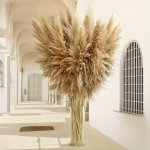 12PCS Large 109.22CM Fluffy Pampas Grass - Perfect For Boho Weddings Home & Outdoor Decor Ideal For Fall Winter Christmas Hallow