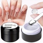 10ML Heart-shaped Solid Nail Tips Gel - Quick-dry Strong Adhesive For False & Acrylic Nails Glossy Finish Alcohol-free Manicure