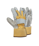 Premium Chrome Leather Candy Stripe Gloves