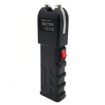 928 Type Self-defence Stun Gun With Flashlight 120000 Volt Rechargeable With Holster And Charging Cable