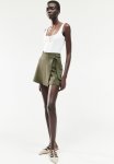 Jersey Wrap Skort - Green