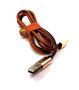 Charging Cable Micro USB Brown Leather