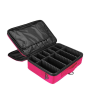 3 Layers Waterproof Makeup Travel Bag Cosmetic Organizer - Red
