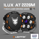 Lightfox 7INCH Osram Laser LED Driving Lights 1LUX @ 2 226M