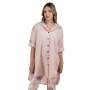 Goldair Gold Button Shirt - Dusty Pink / L/xl