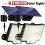 1/2PCS Solar Light Outdoor 106 LED Super Bright Motion Sensor Light Solar Strong Power LED Garden Wall Lamp With 4 Working Modes LED Outdoor