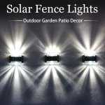 4PCS Solar Wall Lamp Outdoor Up And Down Wall Lamp Solar Fence Lights Garden Lights For Outdoor Courtyards Gardens Lawns Patios