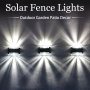 4PCS Solar Wall Lamp Outdoor Up And Down Wall Lamp Solar Fence Lights Garden Lights For Outdoor Courtyards Gardens Lawns Patios Courtyards Fences Driveways