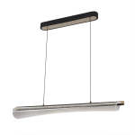 Flare Clear LED Pendant Light - Black And Gold