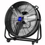 Bilt Hard 24 High Velocity Industrial Drum Fan 3-SPEED Heavy Duty Shop Fan For Warehouse Workshops Garage Factory And Basement -