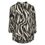 Zebra Print Shirt - Black Free