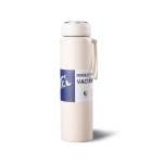 Insulated Stainless Steel Sports Fitness Portable Water Bottle Cream