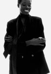 Double-breasted Blazer - Black