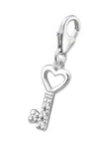 C29-C11456 - 925 Sterling Silver Key Charm Dangle For Charm Bracelet