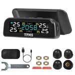 Imountek Tire Pressure Monitoring System Wireless Solar Tpms Car Tire Pressure Monitoring System Auto Tire Pressure Monitor With