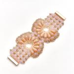 African Chic Rose Pink Beaded Bracelet - Light Pink