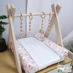Changing Mat Cover Soft Boho Floral Sides