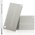 Hotop 2 Pcs Crypto Wallets And 1 Pcs Metal Plate Marking Pen Cryptocurrency Wallets For Hardware Cold Backups Seed Storage For B