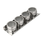 4 PC Magnetic Spice Jar Set