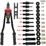 16'' Hand Rivet Nut Guns 607 Insert Manual Riveter Nuts Rivnut Tool Mandrels Gun For Riveting Nut M3/M4/M5/M6/M8/M10/M12/10-24 1/4-20 5/16-18 3/8-16