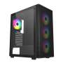 FSP M220 Atx Mid Tower Gaming Chassis - Black