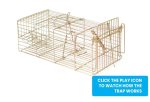 Rat Cage Trap Sqaure 37.5X8.5X16CM
