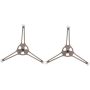 2 Pcs Sturdy Plastic Microwave Turntable Holder Oven Rotating Tray Support